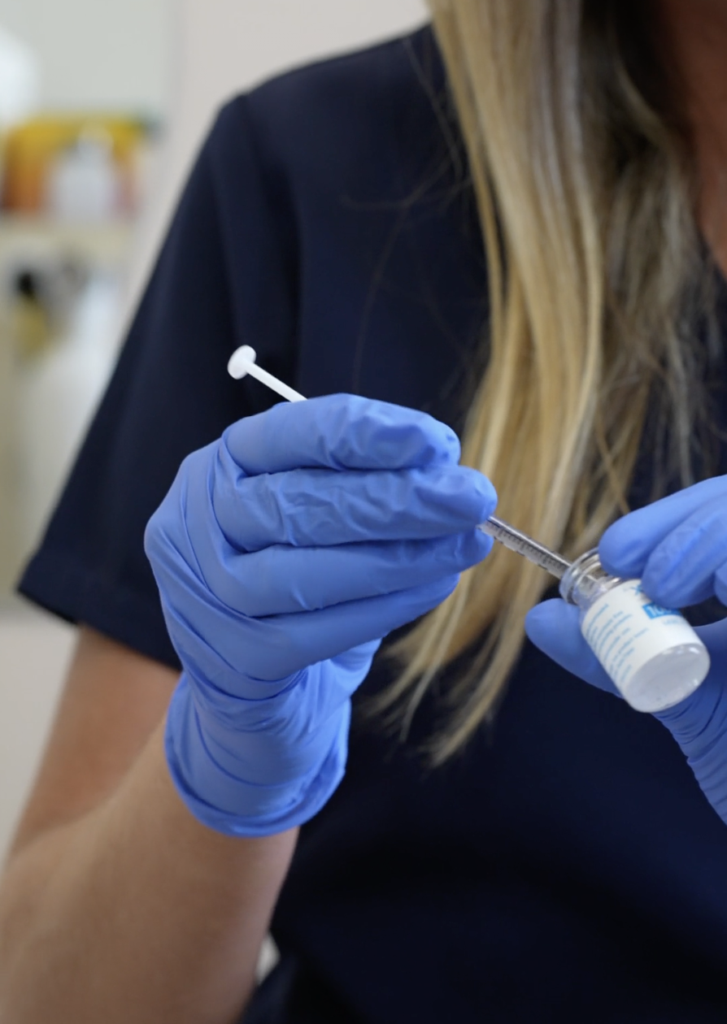 Botox dosing in clinic.